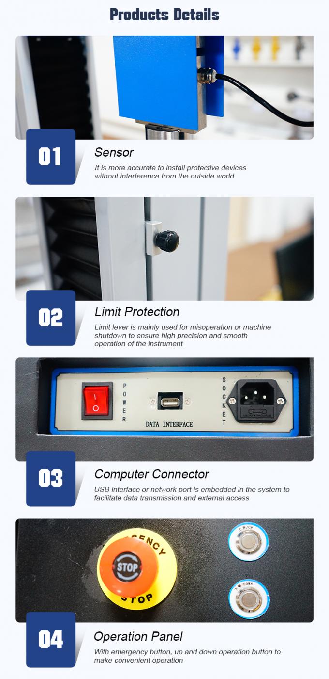10kN Universal Tensile Testing Machine for Material Lab Analysis