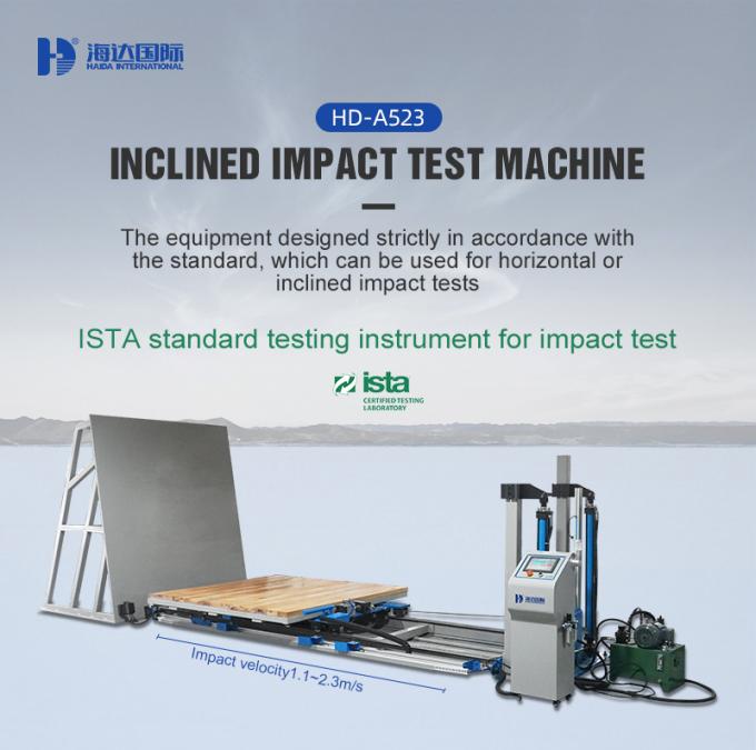 ISTA Package Incline Impact Test Machine 500kg for Carton / Box