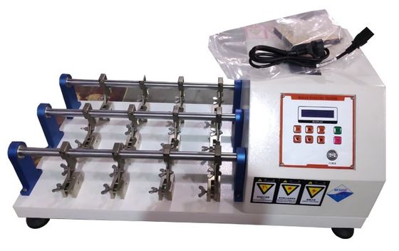 Good price 22.5 Degree Leather Flexing Tester Shoe Upper Testing Machine Automatic shutdown online